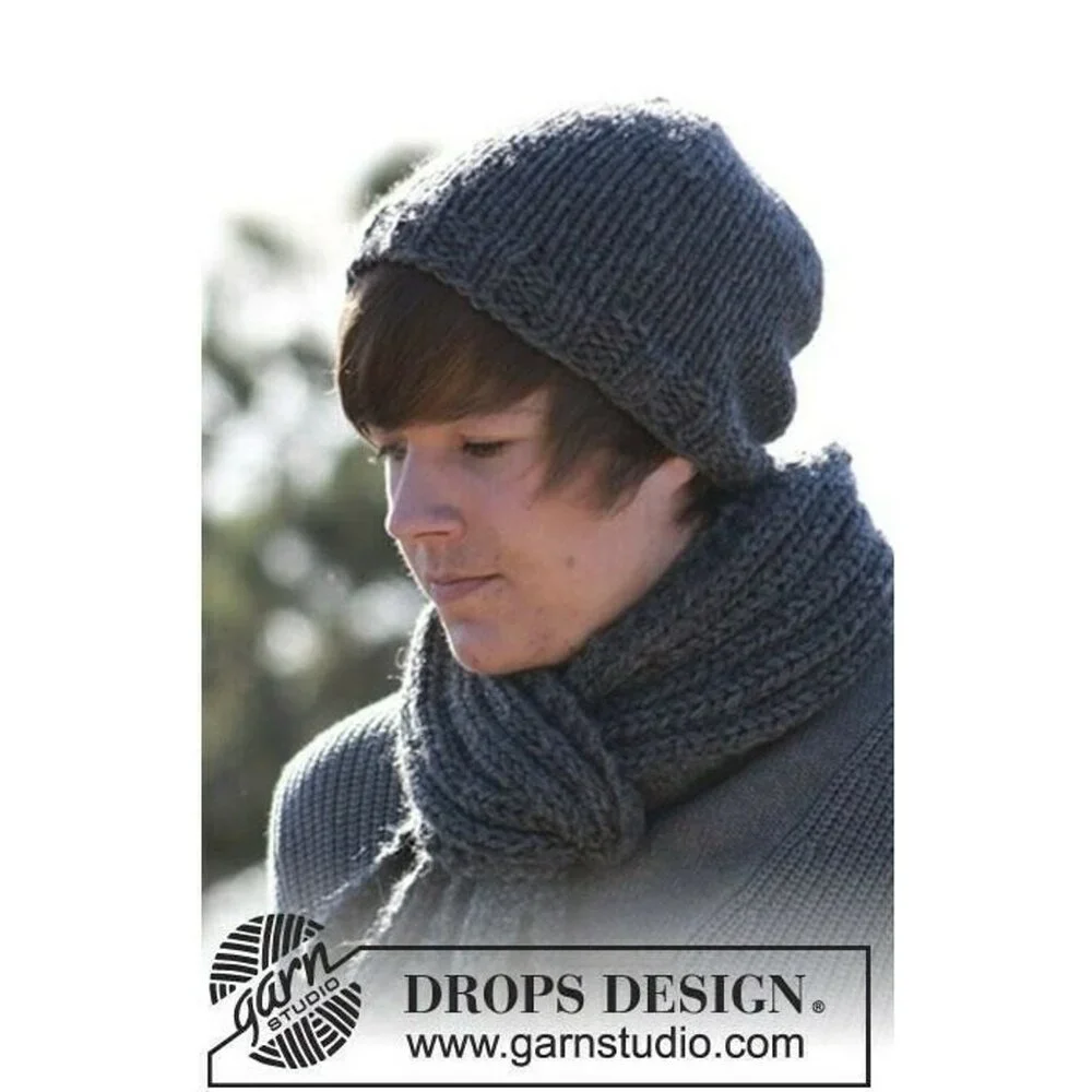 Handmade Mens Beanie Hat Alpaca Wool Cap Soft Chunky Knit Red White Blue USA - Picture 6 of 11